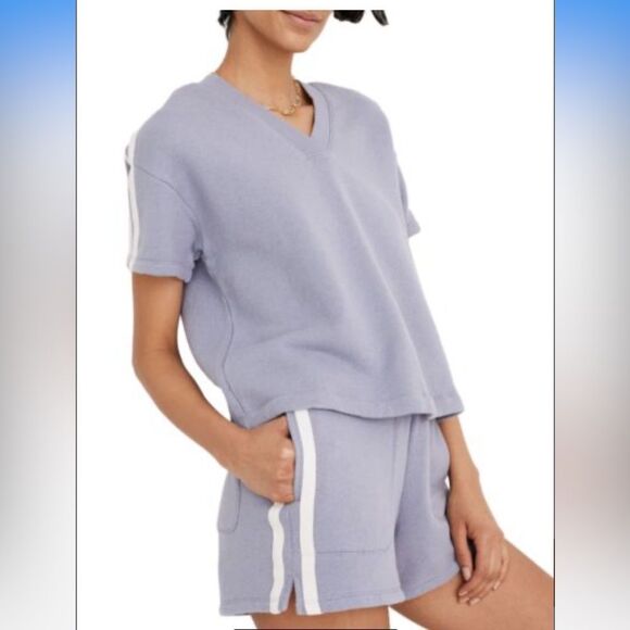 Madewell Sweatshirt Tee Violet color - Picture 1 of 5